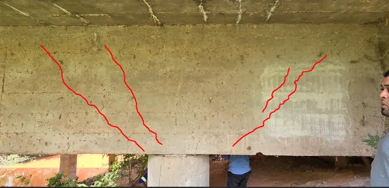 Mapeamento de fissuras na inspeção