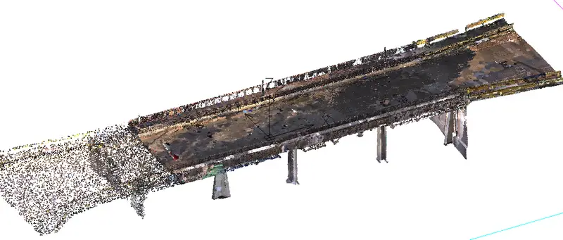 Nuvem de pontos da ponte existente